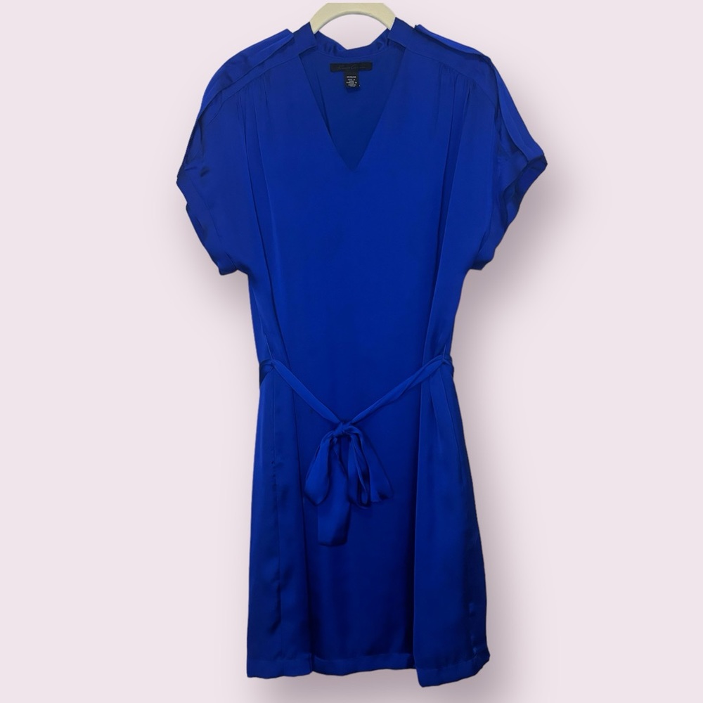 Kenneth Cole Electric blue silk-like dress